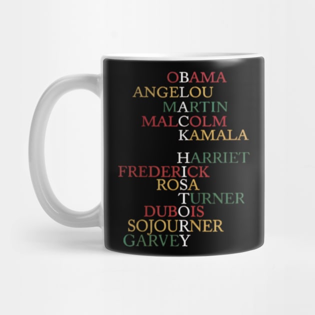 Womens Black History Month Apparel Powerful Leaders by ArtistTee ⭐⭐⭐⭐⭐